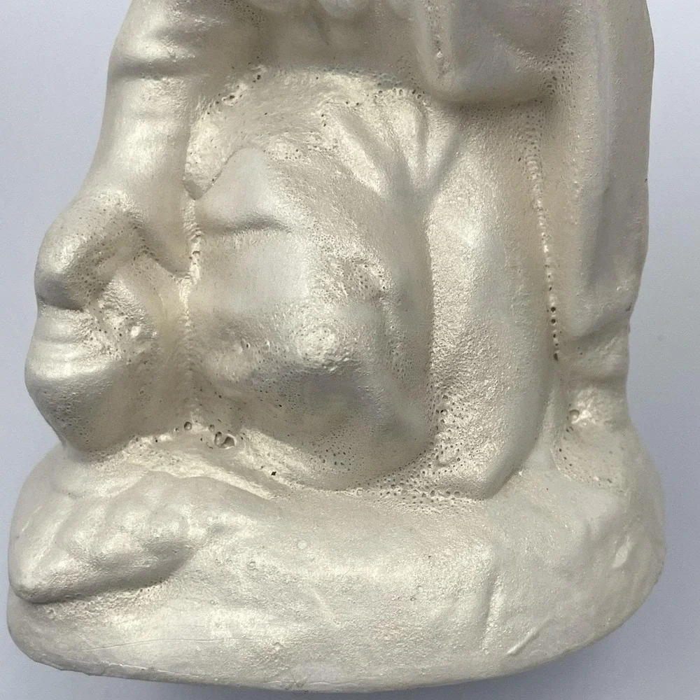 Vintage 1960s–70s Atlantic‎ Mold Nativity Set Shepherd Wise Man Baby Jesus 8